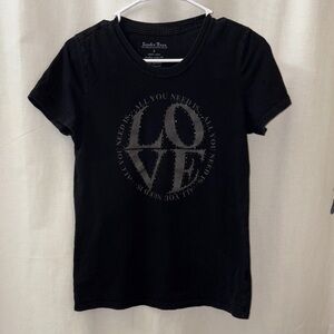 Lucky Brand Vintage Beatles Black All You Need is LOVE Graphic Tee